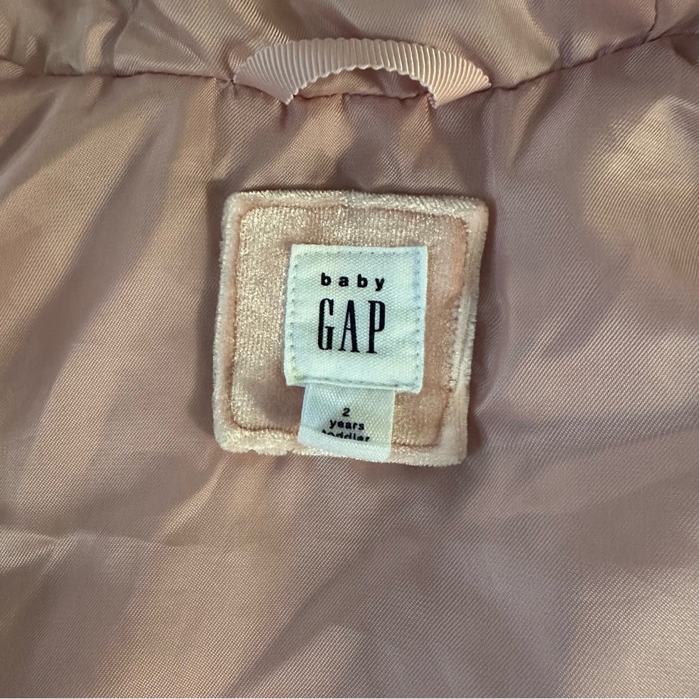 GAP Baby 2T Blush Pink Puffer Jacket - Picture 3 of 3